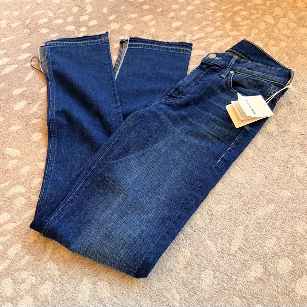 MOTHER The Rascal Slit Undone Hem